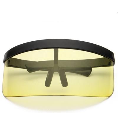 China Fashion Sunglasses Shape Oversized Visor Style Huge Shield Sunglasses Awesome Shade Color Mirror for sale