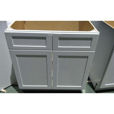 China Factory Price Solid Wood Customized Base Sink Cabinet Ready To Assemble Solid Wood Modern Style for sale