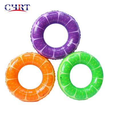 China Hot Selling Transparent Kid OkyRie Flower Kids Swim Ring Water Play Toys Inflatable Pool Float Tubes Swimming Rings For Adults for sale