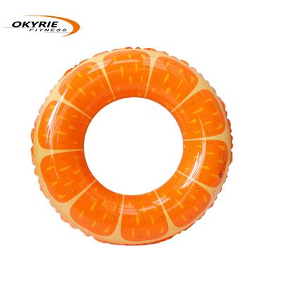 China Swimming Products Okyrie 36in D Fascinating PVC Watermelon Swim Ring Adult Inflatable Swimming Ring for Pool Party Swimming Decorations for sale