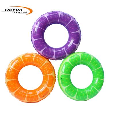 China Products Okyrie PVC Watermelon Swim Ring Cactus Rings Swimming Pool Swimming Ring Fruit Pool For Kids Adults Floats Toys for sale