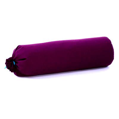 China Fiber cotton chrt customized 100% cotton or buckwheat filled polyester round yoga bolster pillows for sale