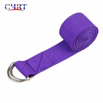 China Durable CHRT Mat Strap Adjustable Sports Sling Carry Exercise Stretch Fitness Yoga Belt Stretch Belt Strap for sale