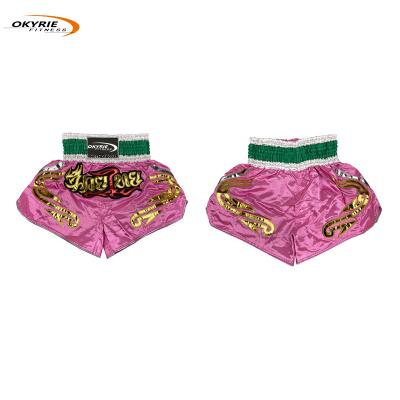 China OkyRie Eco-Friendly Design Your Own Mens Kick Boxing Shorts Muay Thai Shorts Thailand Martial Arts Fight Shorts Plus Size for sale