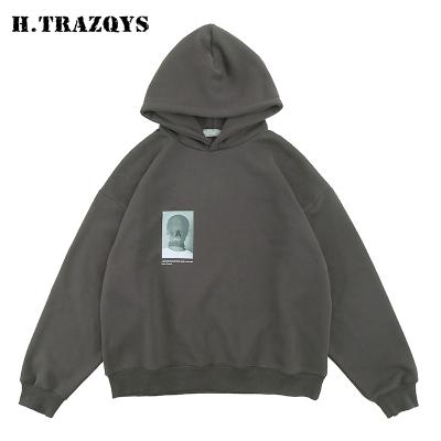 China custom high quality Anti-wrinkle size cotton heavier hoodie printed oversized 100% cotton men's hoodies for sale