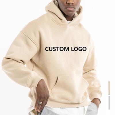 China Anti-wrinkle cotton high quality custom blank 100% oversized hoodie street wear plus size men hoodies for sale