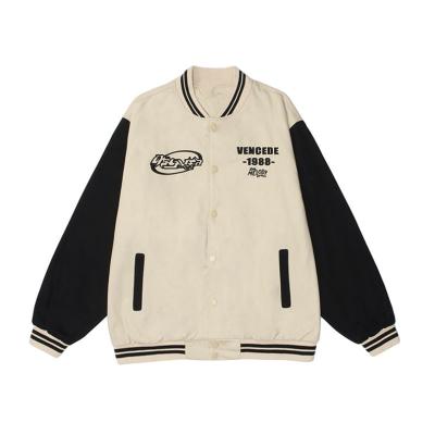 China Dropshipping Reversible Wholesale Custom Embroidery Bomber Baseball Logo Men's Unisex College Jackets for sale