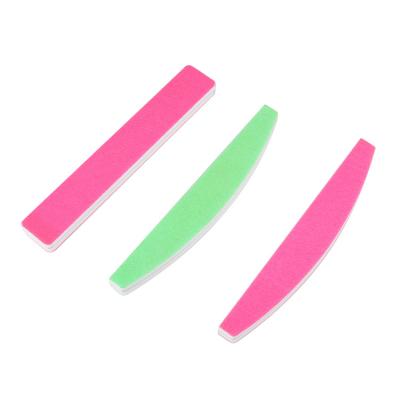 China Custom Fluorescence Mini Emery Boards EVA Nail File Manicure 100/100 80/80 Professional Sands Nail File Custom Logo for sale