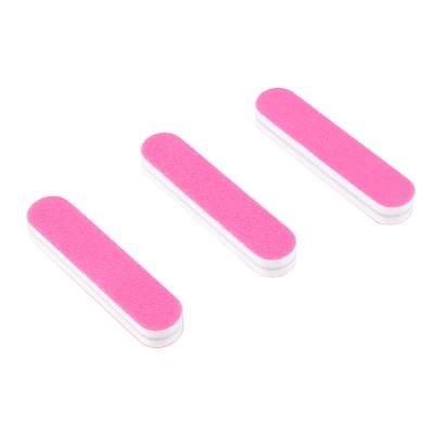 China Manicure Logo Disposable Pink Fluorescence Flower made to order Emery Board 100/180 Grit Nail Files for sale