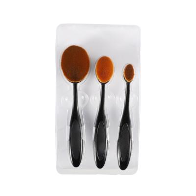 China Angular Blush Oval Makeup Brush Low Moq 3pcs Cosmetic Brush For Foundation Blush Concealer Make Up Brush for sale