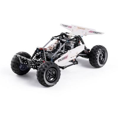 China APP/RC/TURN FISH Buggy 1812 PF 2 Desert Traffic Jam Racing Car Bricks Set Kids Toy Formula One Technic Building Blocks for sale