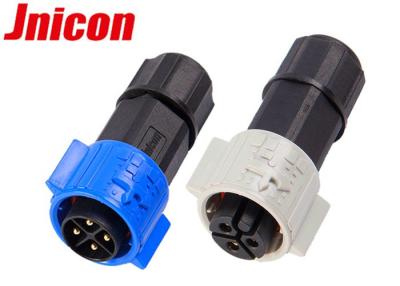 China Conectores circulares impermeables eléctricos, 3 conector redondo del Pin del Pin 4 con hembra-varón en venta