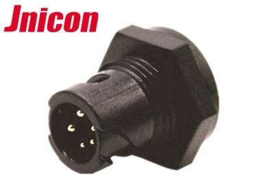 China Black Waterproof Micro Circular Connectors Bayonet Pin Socket For LED Lighting for sale