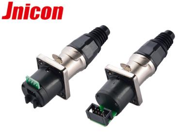 中国 8 Pin RJ45はコネクター、PowerconのIP65イーサネット コネクターの使用を防水します 販売のため