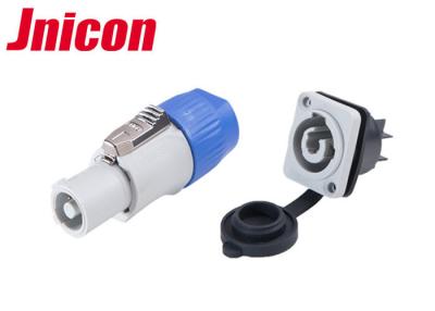 China 3 conectores impermeables de poste LED, conector dorado de 20A PowerCon en venta