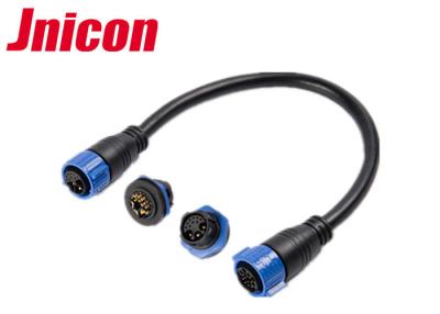 China Conector impermeable de gran intensidad de los datos, soldadura del cable de la cerradura del enchufe del conector de la prenda impermeable de 12 Pin en venta