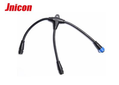 China Conector de cable al aire libre de la prenda impermeable de la luz del LED, conector de la prenda impermeable T del divisor de 3 Pin en venta