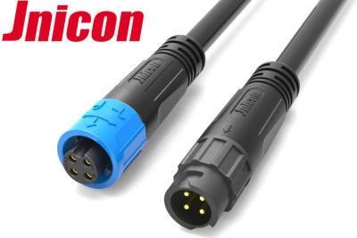 중국 Jnicon 대검 방수 LED 연결관, 4개의 Pin 남여 AC 케이블 연결관 판매용