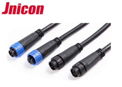 China Conector de cable de la prenda impermeable del Pin del Pin 3 de Jnicon 2, conectores de cable eléctrico al aire libre IP67 en venta