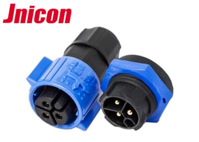 China Enchufe de la prenda impermeable de M19 3 poste y alambre del conector de cable del zócalo IP68 a subir para el poder LED en venta