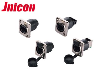 China 8 Pin RJ45 Waterproof Connector Metal Housing , IP65 Waterproof Cat5e Connectors for sale