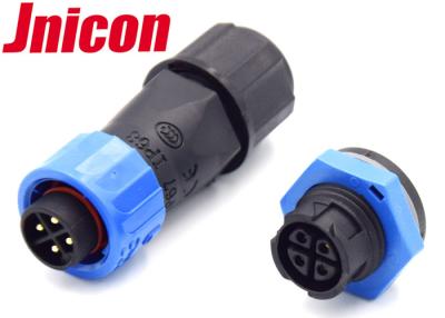 China Conector de poder masculino del soporte del panel del género, 4 conectores del cable de transmisión de la prenda impermeable de la hembra del Pin en venta