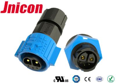 China De Macht 300VAC PA66 3 Pin Waterproof Connector van het duwsluiten M19 Te koop