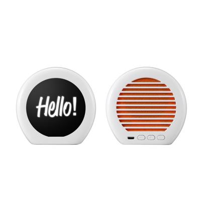 China LED Flashing Light Outdoor Activities Plastic Portable Indoor Home Music Player Mini Wireless Speaker for sale