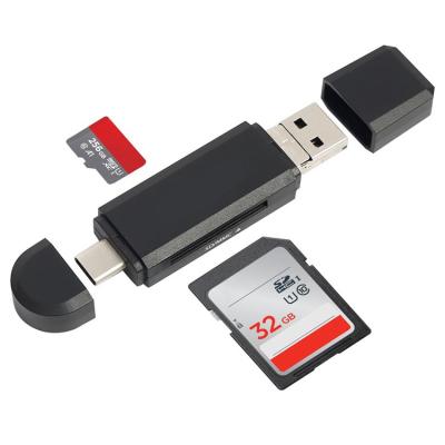 China High Quality Hot Selling Portable Cheap Usb Portable Otg 3 In 1 Memory Card Readers for sale