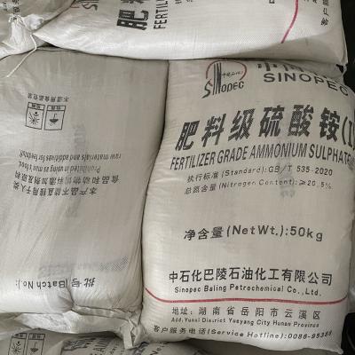 China (NH4)2SO4 Ammonium Sulfate N Content 21% Ammonium Sulphate Agricultural Fertilizer for sale