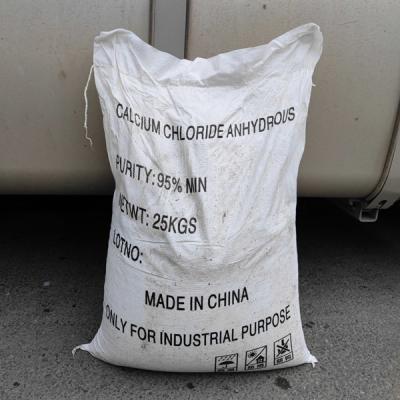 中国 Calcium Chloride CaCl2 50 KG / BAG Anhydrous White Granular 販売のため