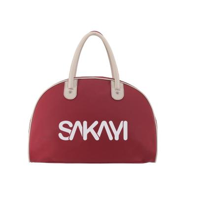 China Red hip hop weekender bag sports women yoga fitness duffel bag large capacity custom travel bag with LOGO for sale