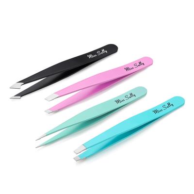 China 4PCS Reusable Custom Beauty Care Tools Stainless Steel Forehead Removal Tweezers Kit for sale