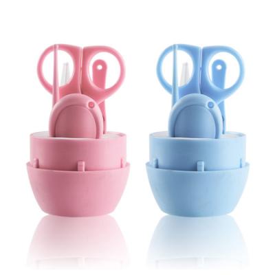 China Universal Safety Mini Baby Nail Care Manicure Pedicure Blue Pink Set for sale