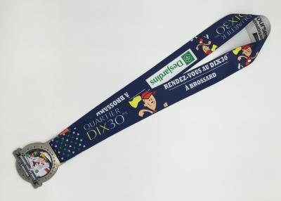 China Good-looking Custom Dye Sublimation Lanyards with medal For school for sale