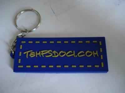 China Freundliche 3d Keychains Gewohnheit Eco, PVC Gummi-Keychain Soem annehmbar zu verkaufen