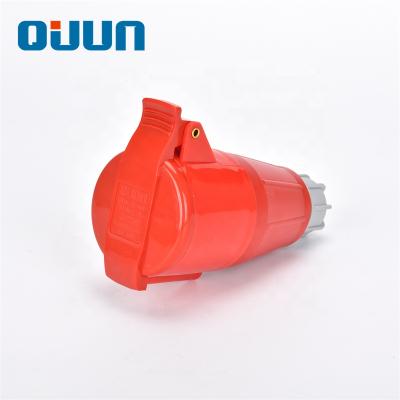 China IP44 4P 400V 32A Industrial Red Waterproof Industrial Connector for sale