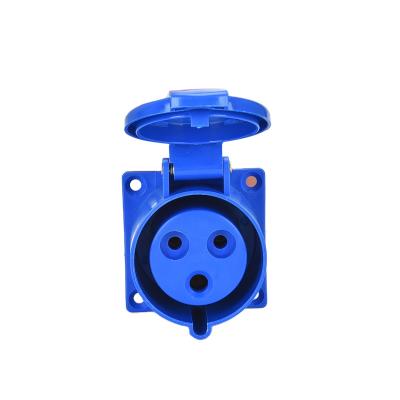 China Factory Main Product Industrial Blue 3 Posts Panel Rack Angled Socket for sale