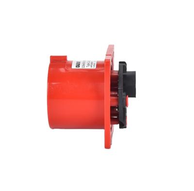 China Promotional Sale Waterproof Red Concealed Type Industrial 5poles 16A Panel Mounted Socket for sale