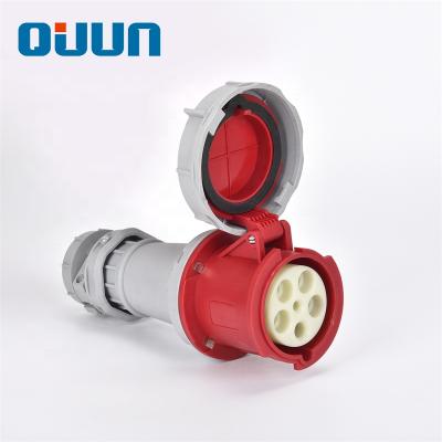 China Industrial Nylon Electrical 66 Plug And Socket Connectors 63A 5P 380v Electrical Adapter for sale