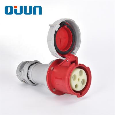 China PA66 Industrial Electrical Connector 63A 4P 380v Industrial Plugs Female for sale