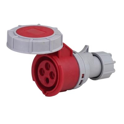 China IP67 Power 4Pin 16 Ampare Plug And Socket Nylon Connector With Cover for sale