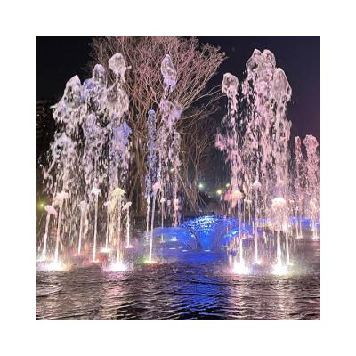 China Low Price Modern Professional Made High End Floor Fountain LED In Ground Music Water Fountains for sale