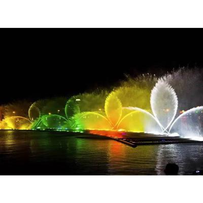 China Modern Outdoor Lake Fountain Dancing Water Fountain Floating Musical Spout Equipment For Sale for sale