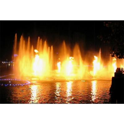 China Modern Fantastic Musical Water and Fire Fountain LED Flame Water Fountain Fire Flame Dancing Fountain for sale