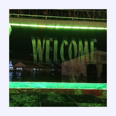 China Modern Excellent Material Digital Outdoor Decorative Graphic Water Curtain for sale