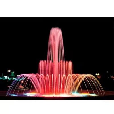 China Outdoor Garden DIA=5M Pool Music Dancing Water Fountain with DMX LED Lights for Sale for sale