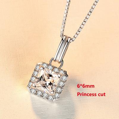 China Beautiful FASHIONABLE moissanite jewelry necklaces rose gold/18k/14k/white gold moissanite necklace for sale