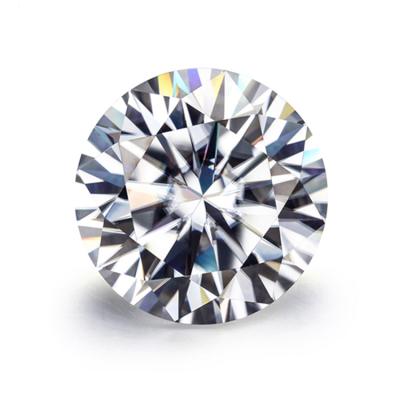 China Wholesale Round Sparkle Diamond Cut Super White Moissanite Stone for sale