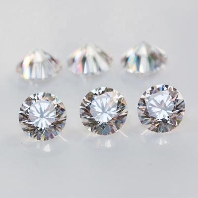 China Sparkle Wholesale D White Flawless Round Diamond Moissanite Stone Price Per Carat for sale